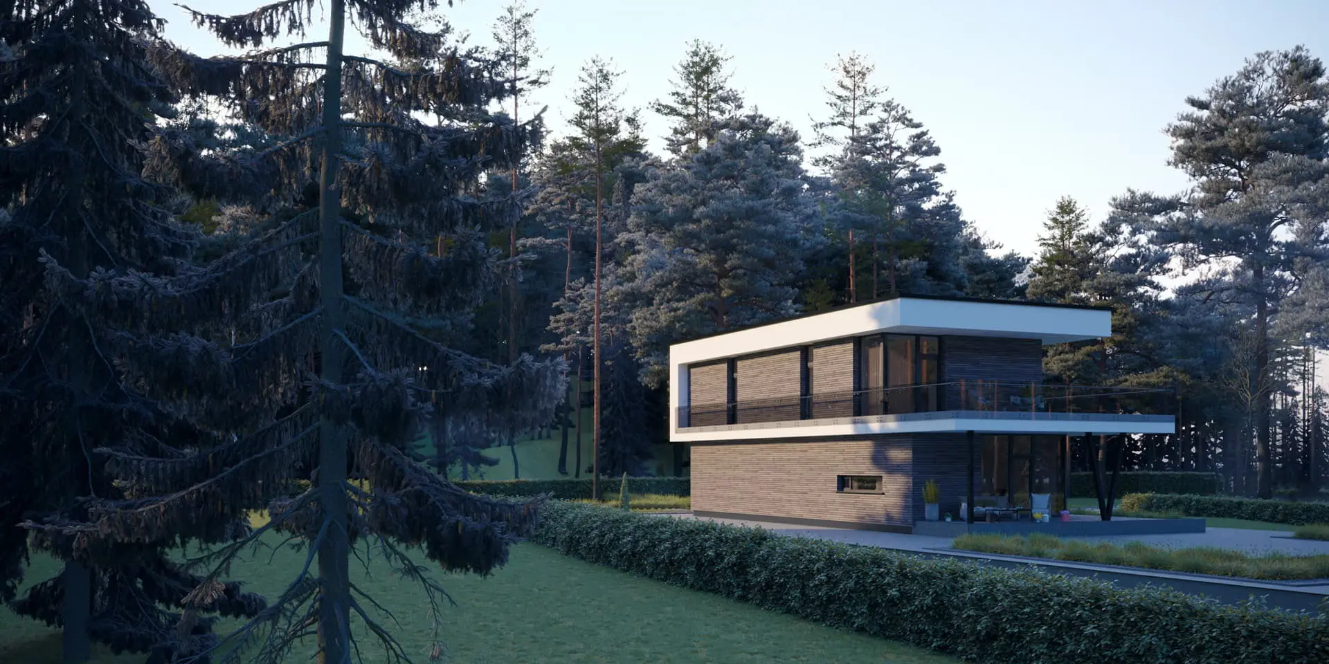 Dviejų aukštų namo projektas 177 m²: 3 Miegamieji, 2 Vonios, Atvira virtuvė, Garažas
