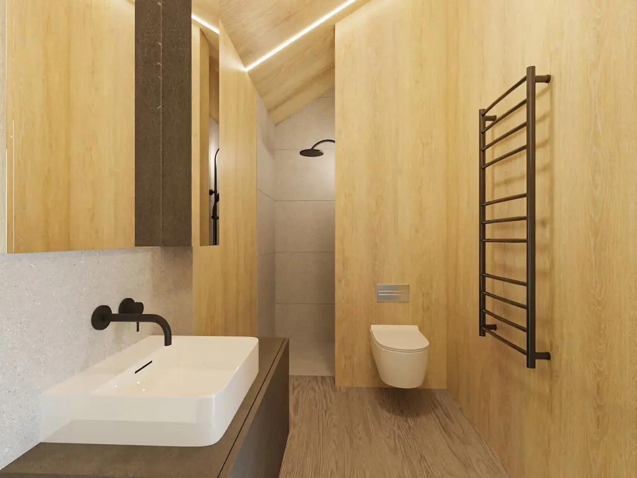 Namo projektas su mansarda 80 m²: 2 Miegamieji, 2 Vonios, Atvira virtuvė, be Garažo