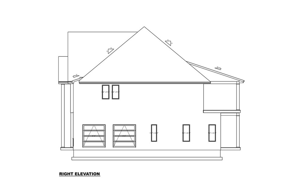 Dviejų aukštų namo projektas 553 m²: 5 Miegamieji, Darbo kambarys, 5 Vonios, Atvira virtuvė, Garažas