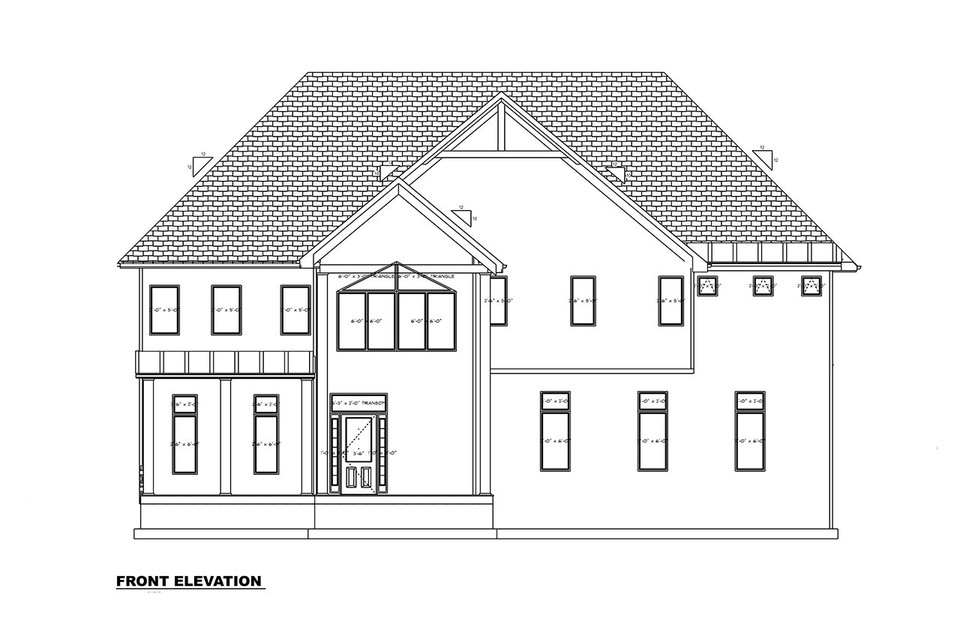 Dviejų aukštų namo projektas 553 m²: 5 Miegamieji, Darbo kambarys, 5 Vonios, Atvira virtuvė, Garažas