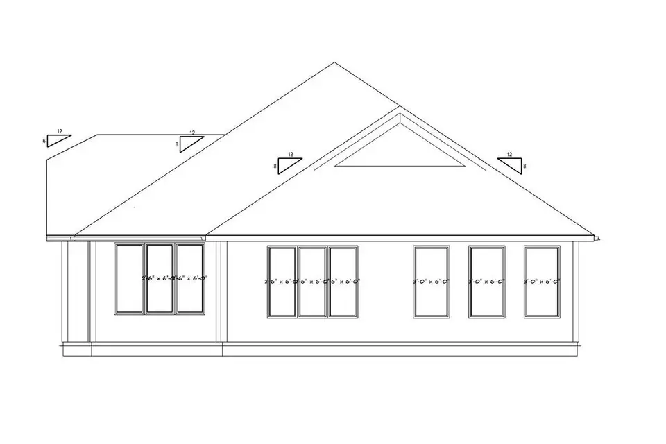 Vieno aukšto namo projektas 224 m²: 3 Miegamieji, 2 Vonios, Atvira virtuvė, Garažas