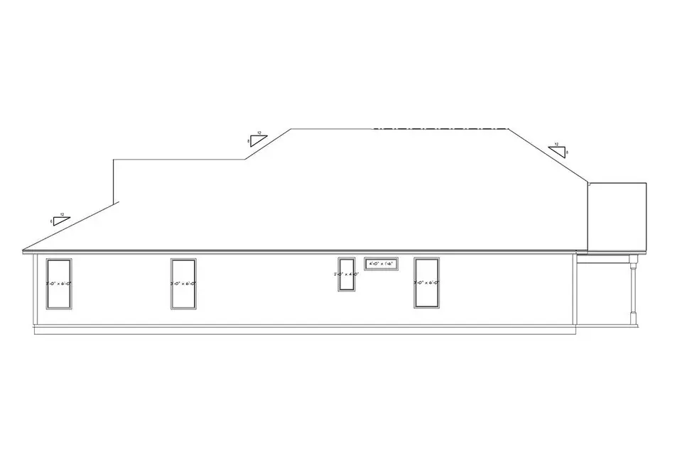 Vieno aukšto namo projektas 224 m²: 3 Miegamieji, 2 Vonios, Atvira virtuvė, Garažas