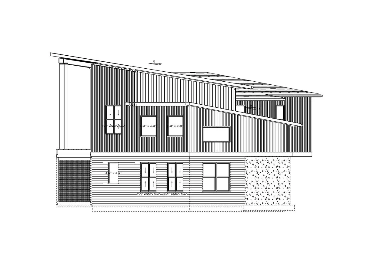 Dviejų aukštų namo projektas 315 m²: 3 Miegamieji, 3 Vonios, Garažas
