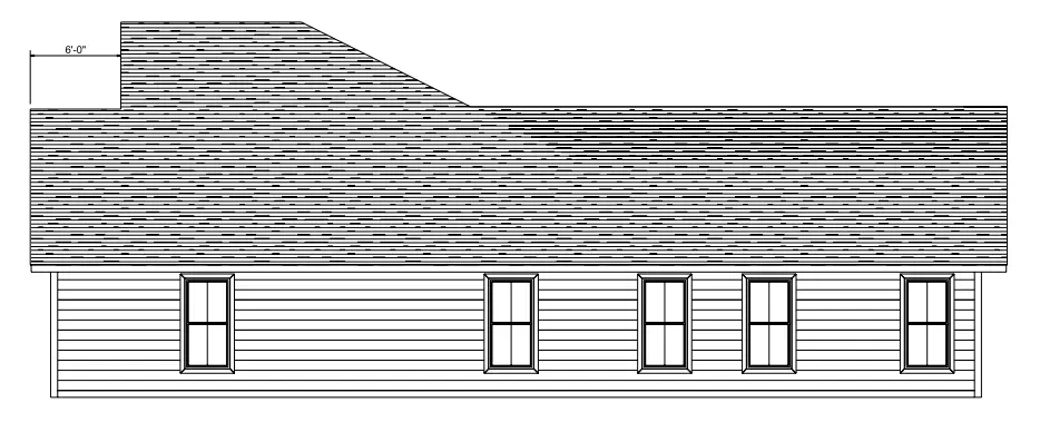 Vieno aukšto namo projektas 306 m²: 3 Miegamieji, Darbo kambarys, 4 Vonios, Atvira virtuvė, Garažas