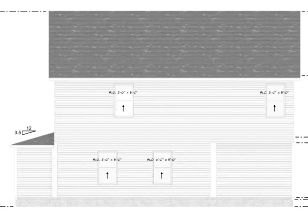 Dviejų aukštų namo projektas 178 m²: 4 Miegamieji, 3 Vonios, Garažas