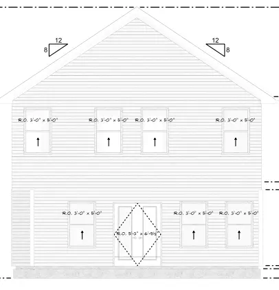 Dviejų aukštų namo projektas 178 m²: 4 Miegamieji, 3 Vonios, Garažas