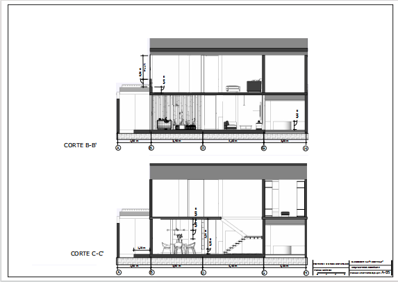 Dviejų aukštų namo projektas 283 m²: 3 Miegamieji, Darbo kambarys, 3 Vonios, Atvira virtuvė, be Garažo