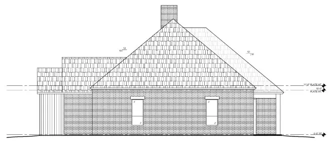 Vieno aukšto namo projektas 242 m²: 4 Miegamieji, Darbo kambarys, 3 Vonios, Atvira virtuvė, be Garažo