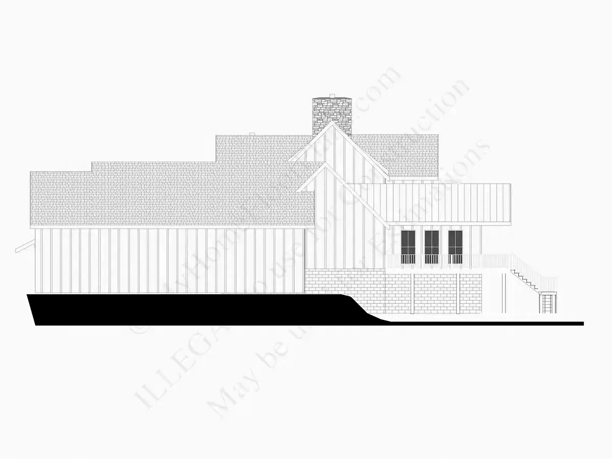 Dviejų aukštų namo projektas + rūsiu 466 m²: 5 Miegamieji, 6 Vonios, Atvira virtuvė, Garažas