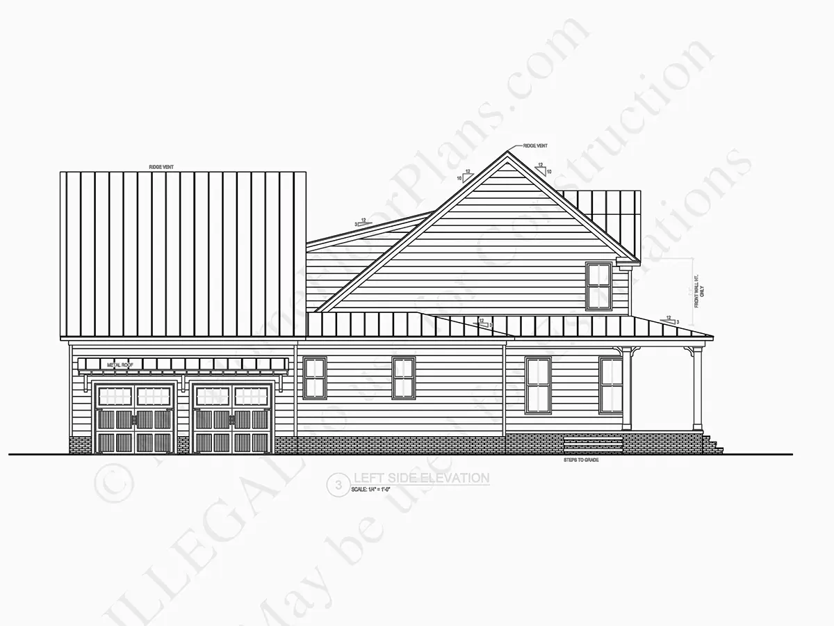Namo projektas su mansarda 262 m²: 3 Miegamieji, 5 Vonios, Atvira virtuvė, Garažas