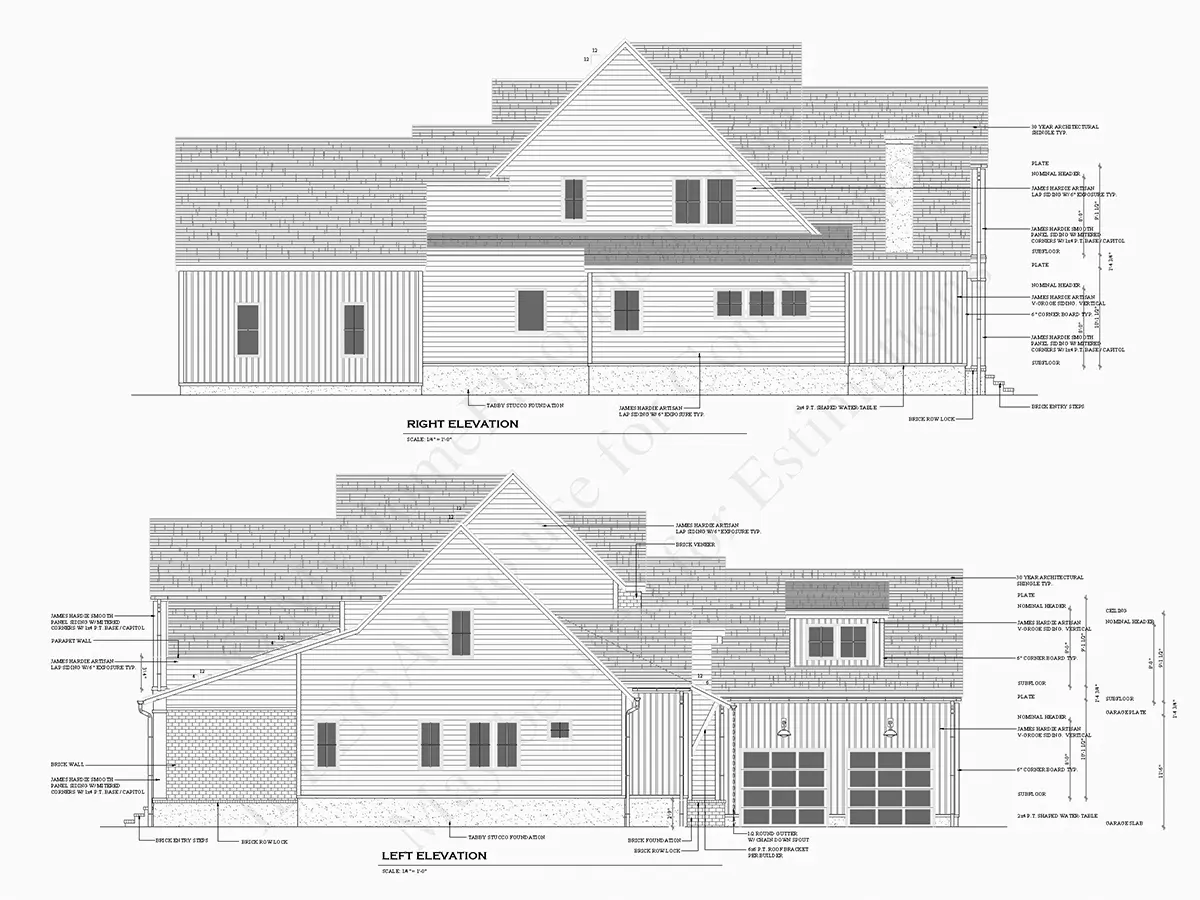 Namo projektas su mansarda 398 m²: 3 Miegamieji, 4 Vonios, Atvira virtuvė, Garažas