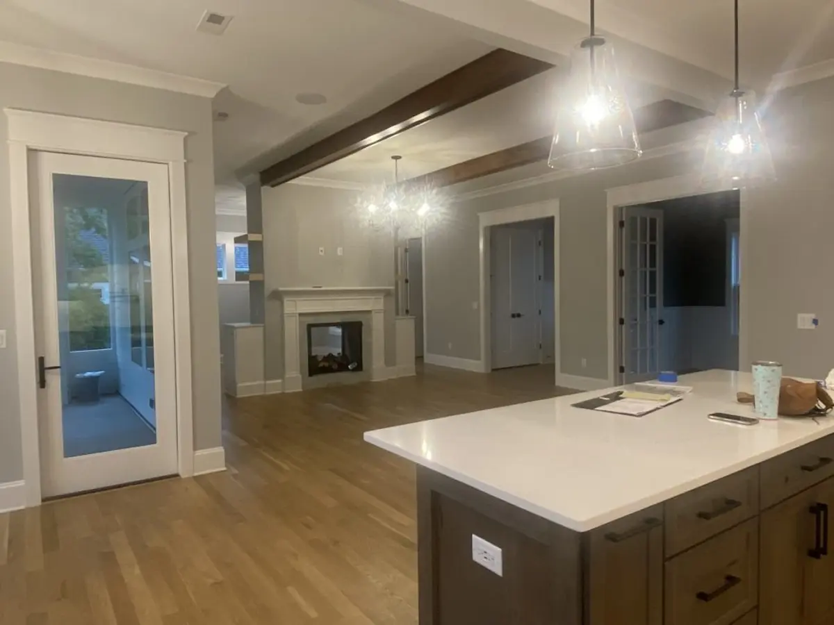 Namo projektas su mansarda 238 m²: 2 Miegamieji, 4 Vonios, Atvira virtuvė, Garažas