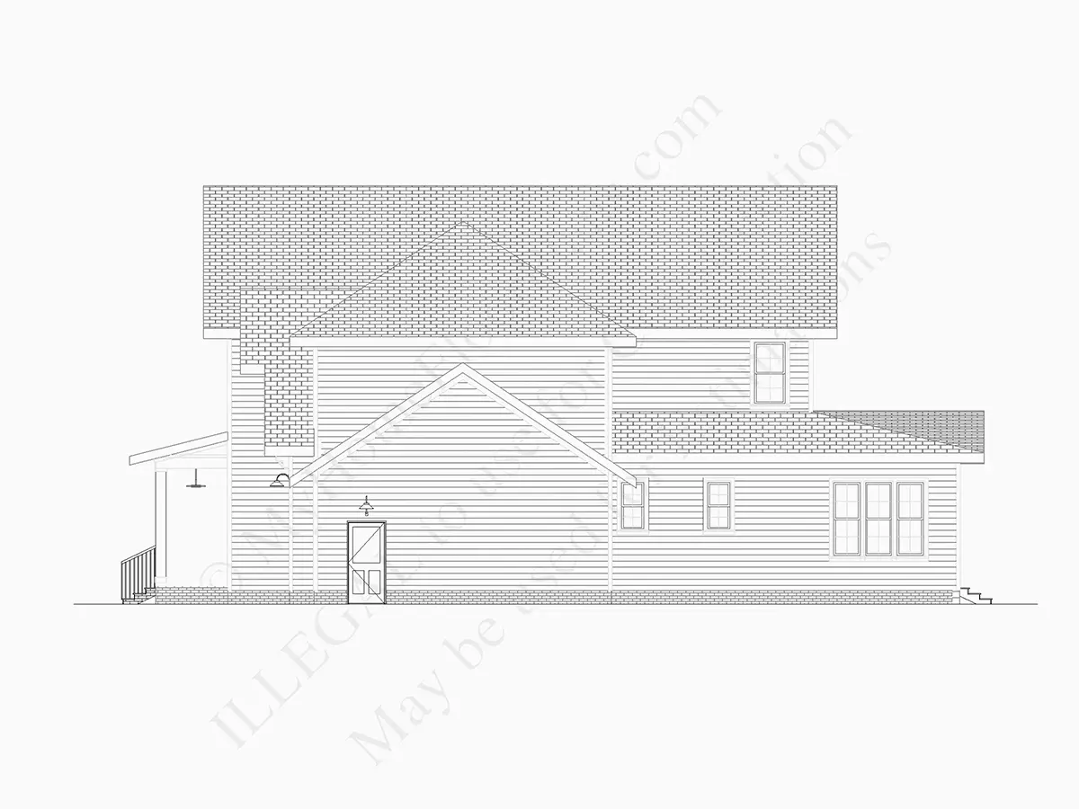Dviejų aukštų namo projektas 445 m²: 4 Miegamieji, Darbo kambarys, 5 Vonios, Atvira virtuvė, Garažas