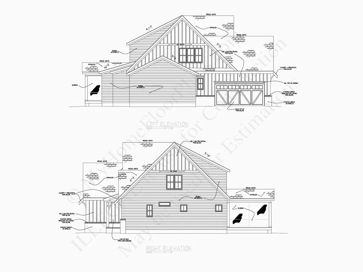 Namo projektas su mansarda 386 m²: 4 Miegamieji, Darbo kambarys, 5 Vonios, Atvira virtuvė, Garažas