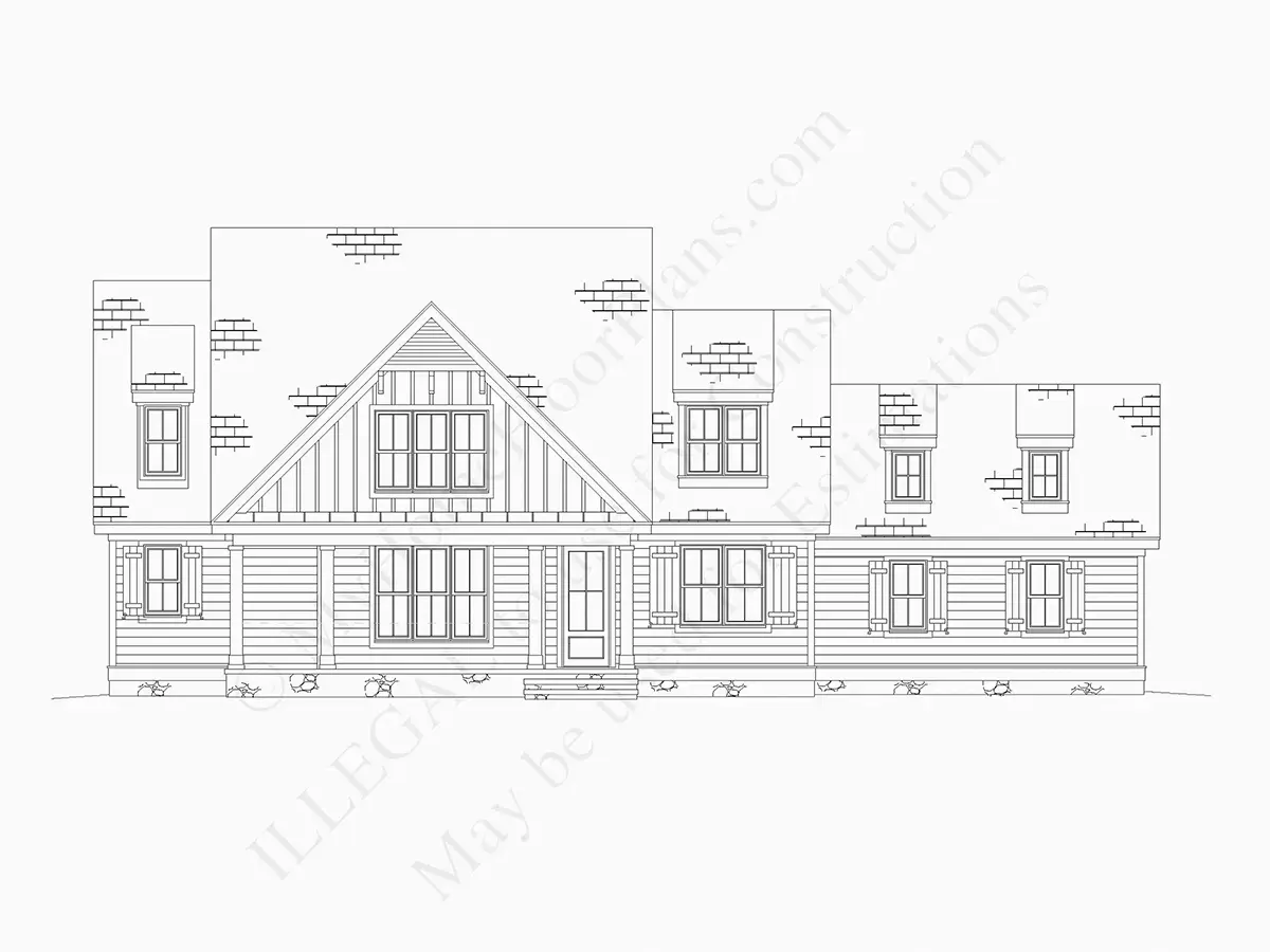 Namo projektas su mansarda 231 m²: 4 Miegamieji, Darbo kambarys, 3 Vonios, Atvira virtuvė, Garažas