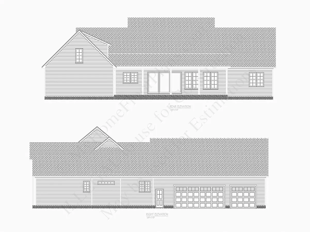 Vieno aukšto namo projektas 278 m²: 3 Miegamieji, Darbo kambarys, 6 Vonios, Atvira virtuvė, Garažas