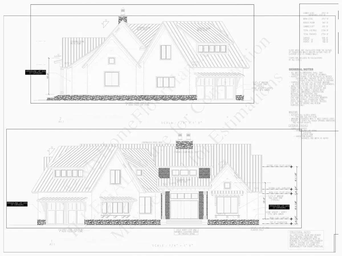 Namo projektas su mansarda 200 m²: 3 Miegamieji, Darbo kambarys, 3 Vonios, Atvira virtuvė, Garažas