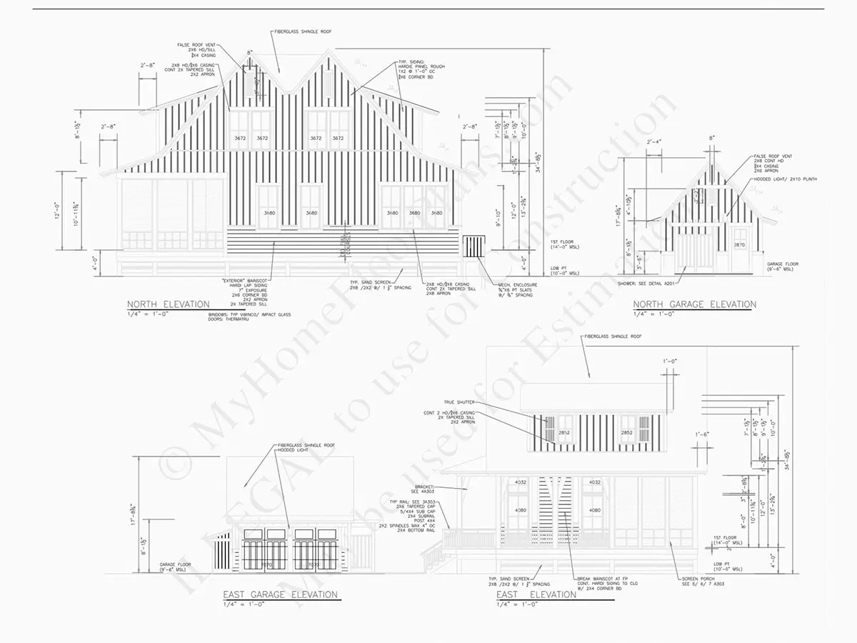 Namo projektas su mansarda 233 m²: 4 Miegamieji, 5 Vonios, Atvira virtuvė, Garažas