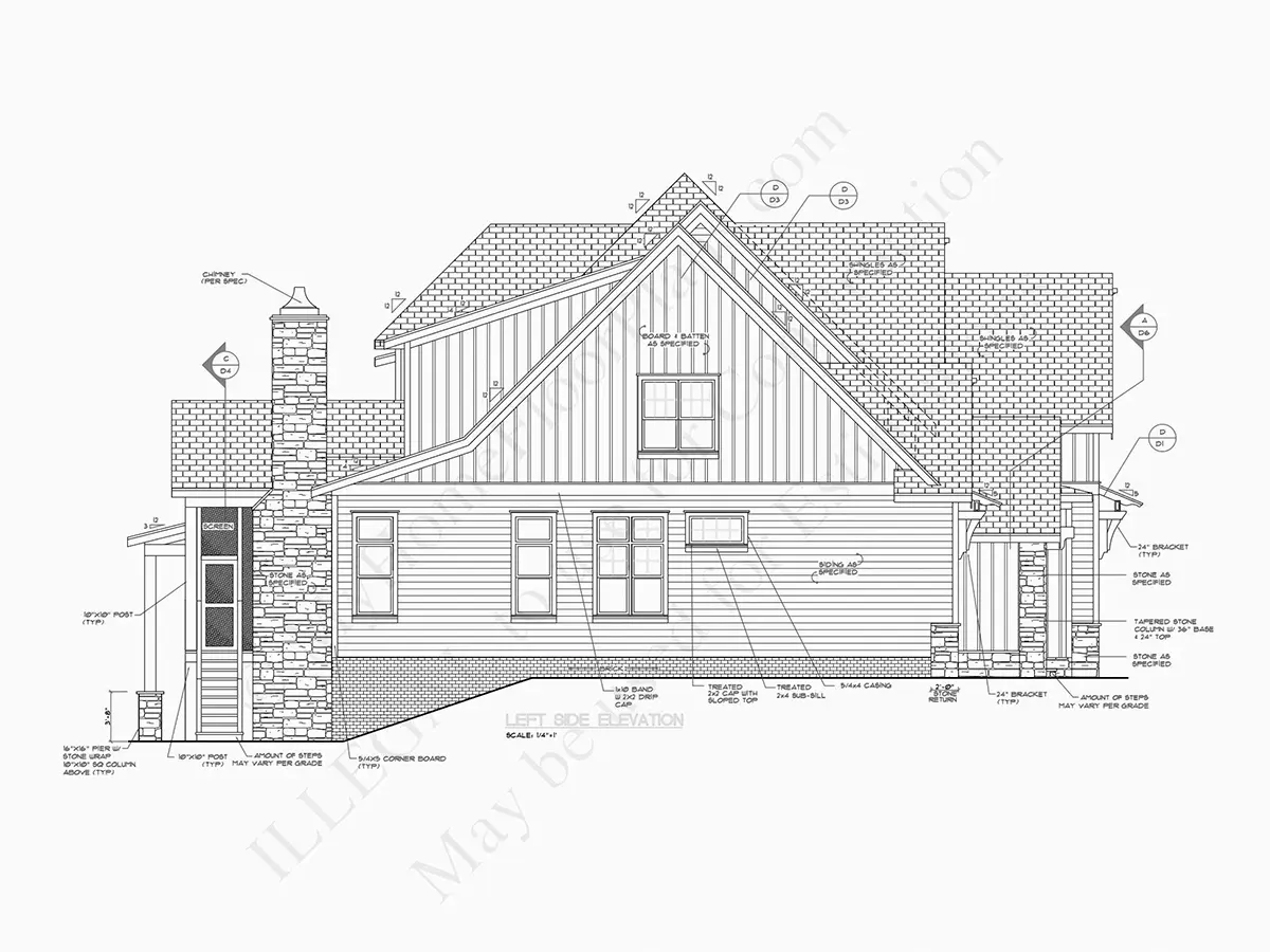 Dviejų aukštų namo projektas 409 m²: 4 Miegamieji, Darbo kambarys, 5 Vonios, Atvira virtuvė, Garažas