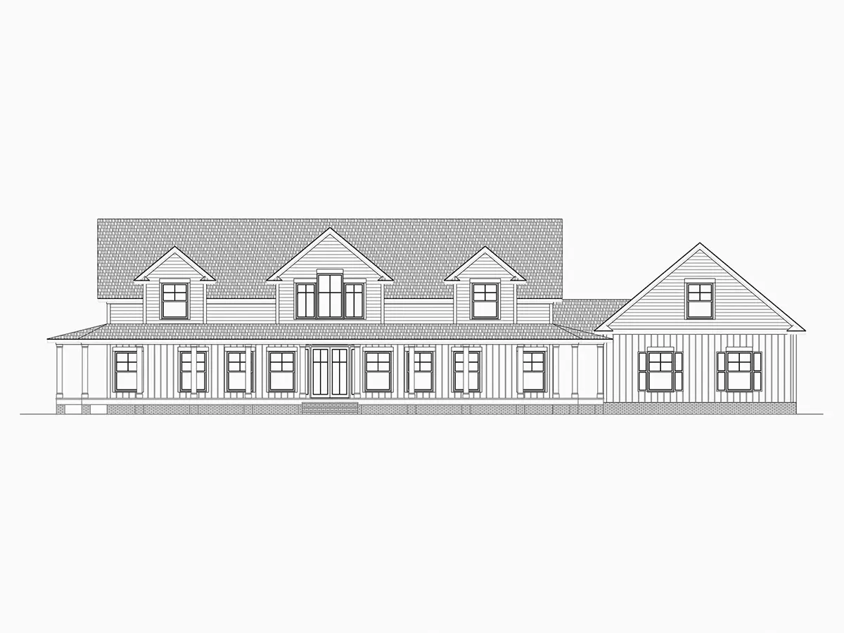 Namo projektas su mansarda 312 m²: 3 Miegamieji, 4 Vonios, Garažas