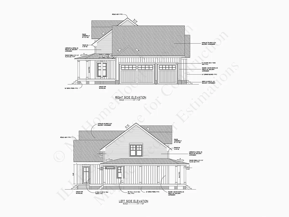 Namo projektas su mansarda 312 m²: 3 Miegamieji, 4 Vonios, Garažas