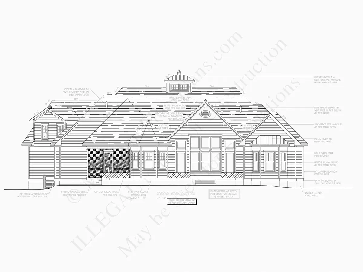 Namo projektas su mansarda 408 m²: 3 Miegamieji, Darbo kambarys, 4 Vonios, Atvira virtuvė, Garažas