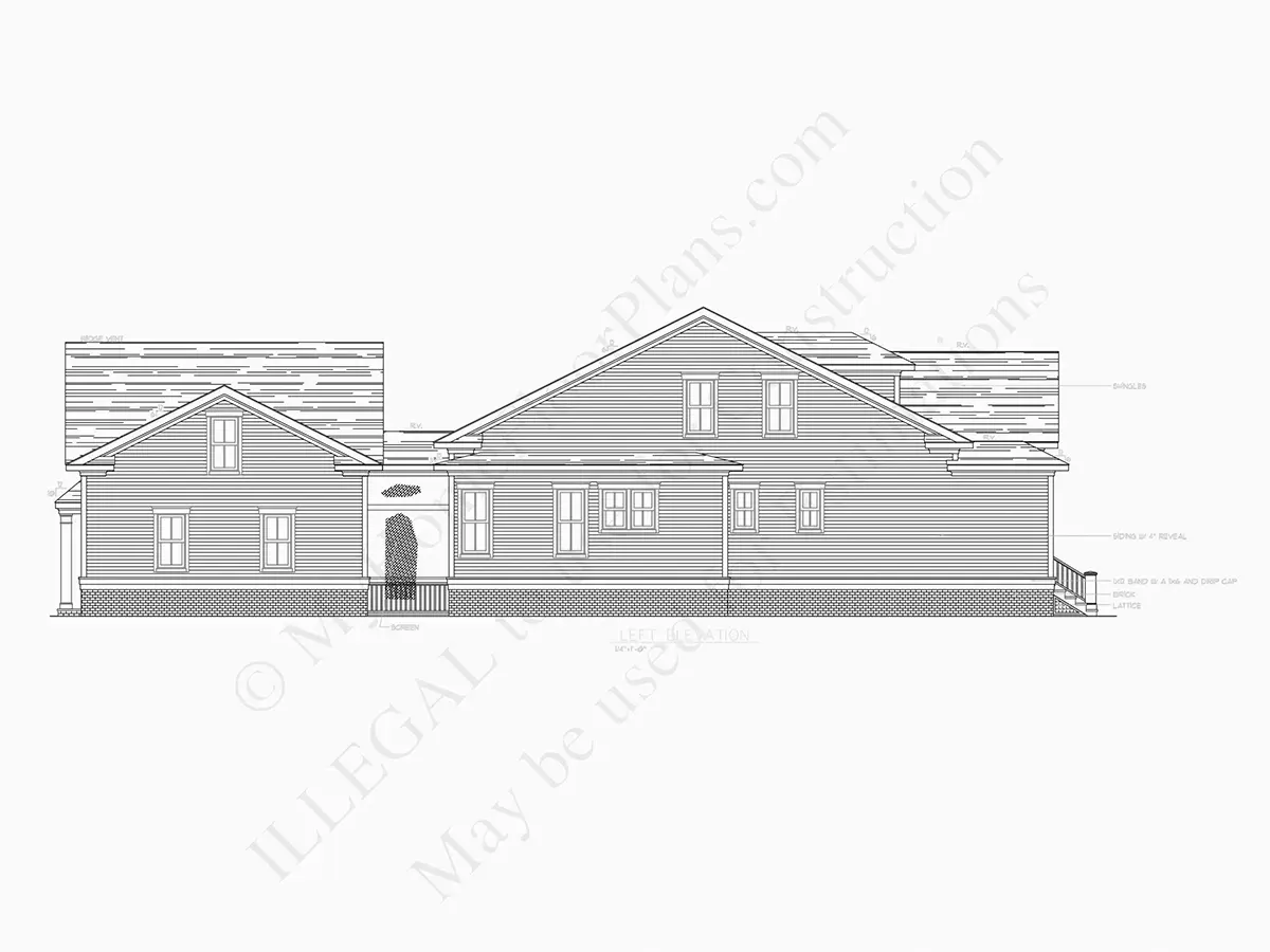 Namo projektas su mansarda 178 m²: 4 Miegamieji, 3 Vonios, Garažas