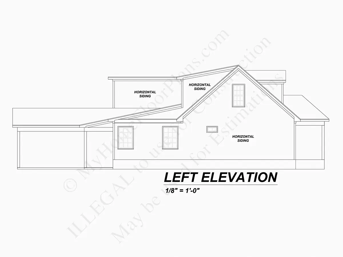 Namo projektas su mansarda 224 m²: 4 Miegamieji, 3 Vonios, Atvira virtuvė, be Garažo