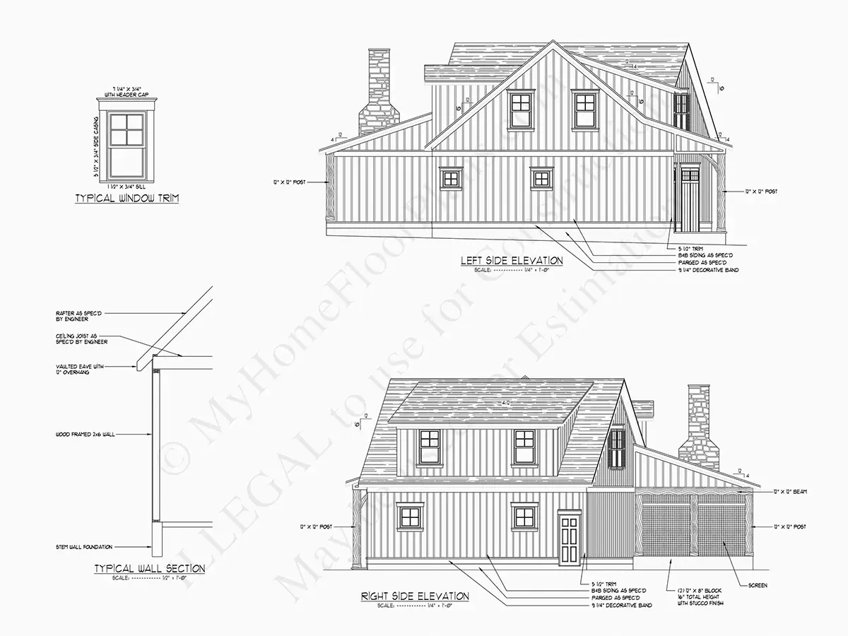 Namo projektas su mansarda 314 m²: 3 Miegamieji, 4 Vonios, Atvira virtuvė, Garažas