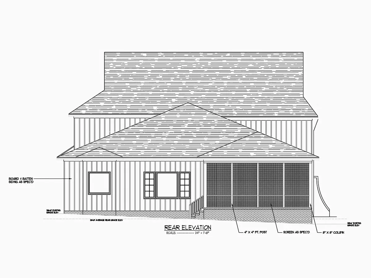 Dviejų aukštų namo projektas 465 m²: 5 Miegamieji, 5 Vonios, Atvira virtuvė, Garažas