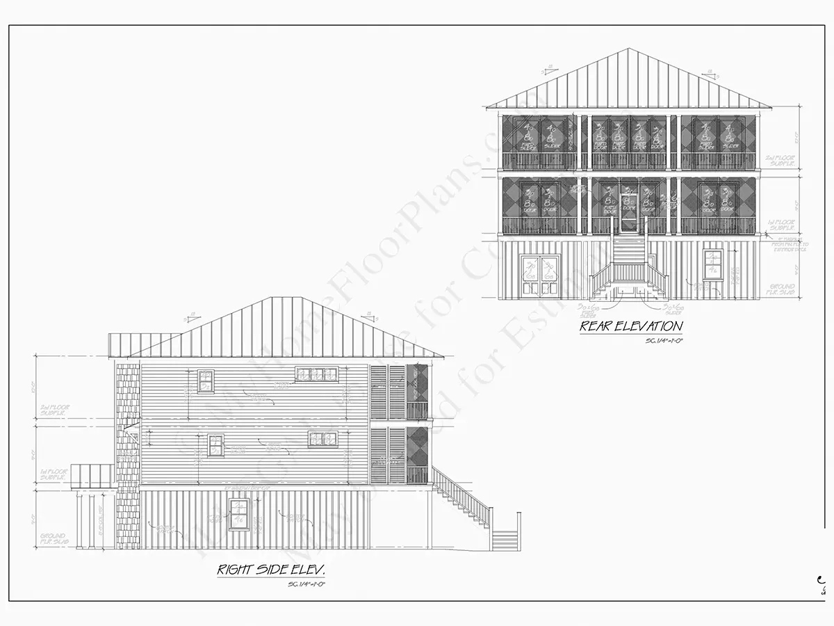 Trijų aukštų namo projektas 336 m²: 4 Miegamieji, 5 Vonios, Atvira virtuvė, Garažas