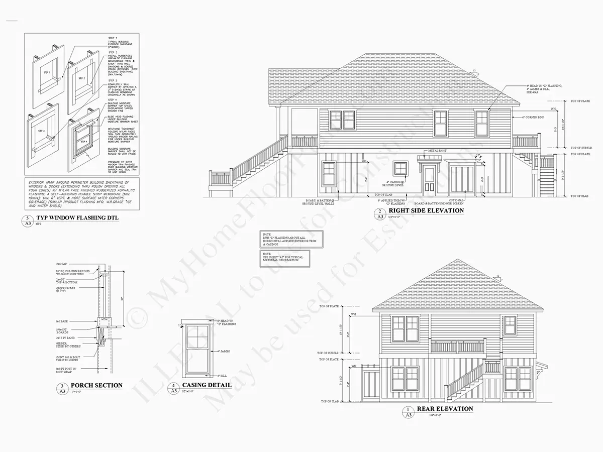Dviejų aukštų namo projektas 197 m²: 4 Miegamieji, 4 Vonios, Atvira virtuvė, Garažas