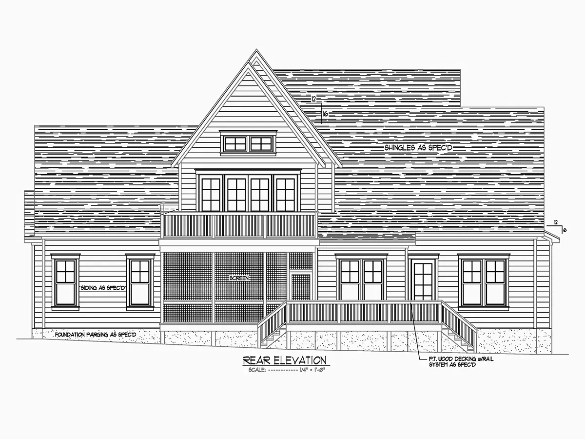 Namo projektas su mansarda 403 m²: 3 Miegamieji, Darbo kambarys, 5 Vonios, Atvira virtuvė, Garažas