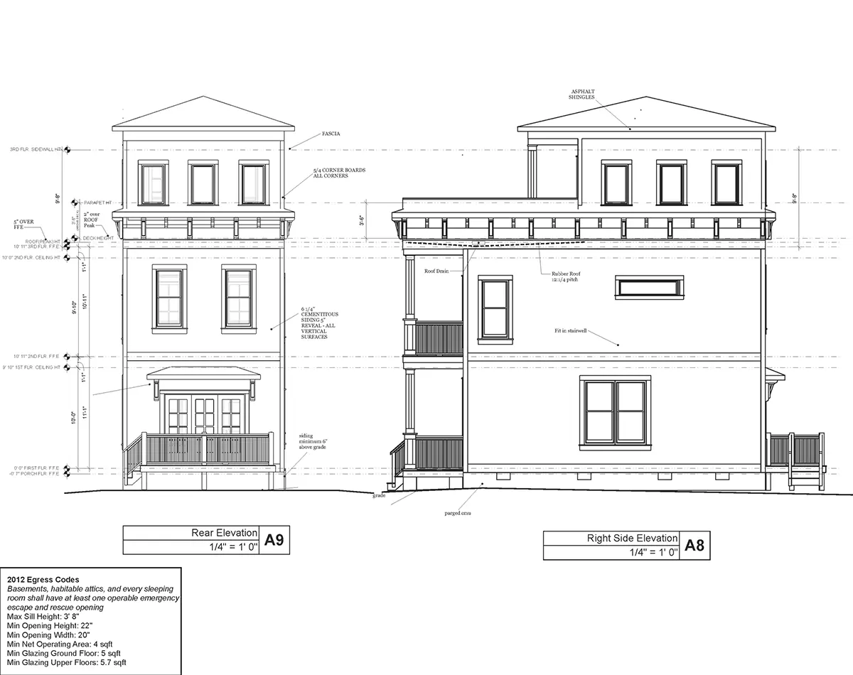 Trijų aukštų namo projektas 117 m²: 2 Miegamieji, 4 Vonios, Atvira virtuvė, be Garažo