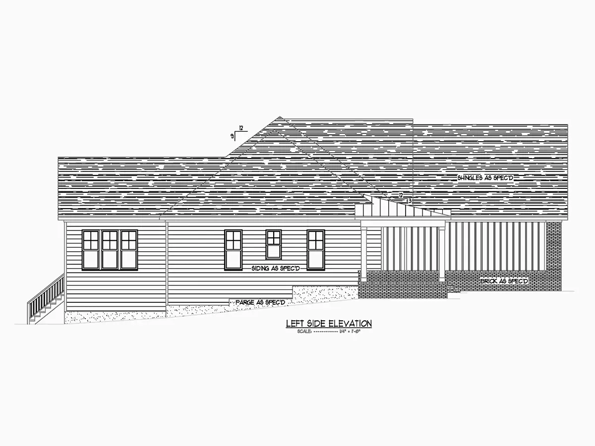 Namo projektas su mansarda 297 m²: 4 Miegamieji, Darbo kambarys, 4 Vonios, Atvira virtuvė, Garažas