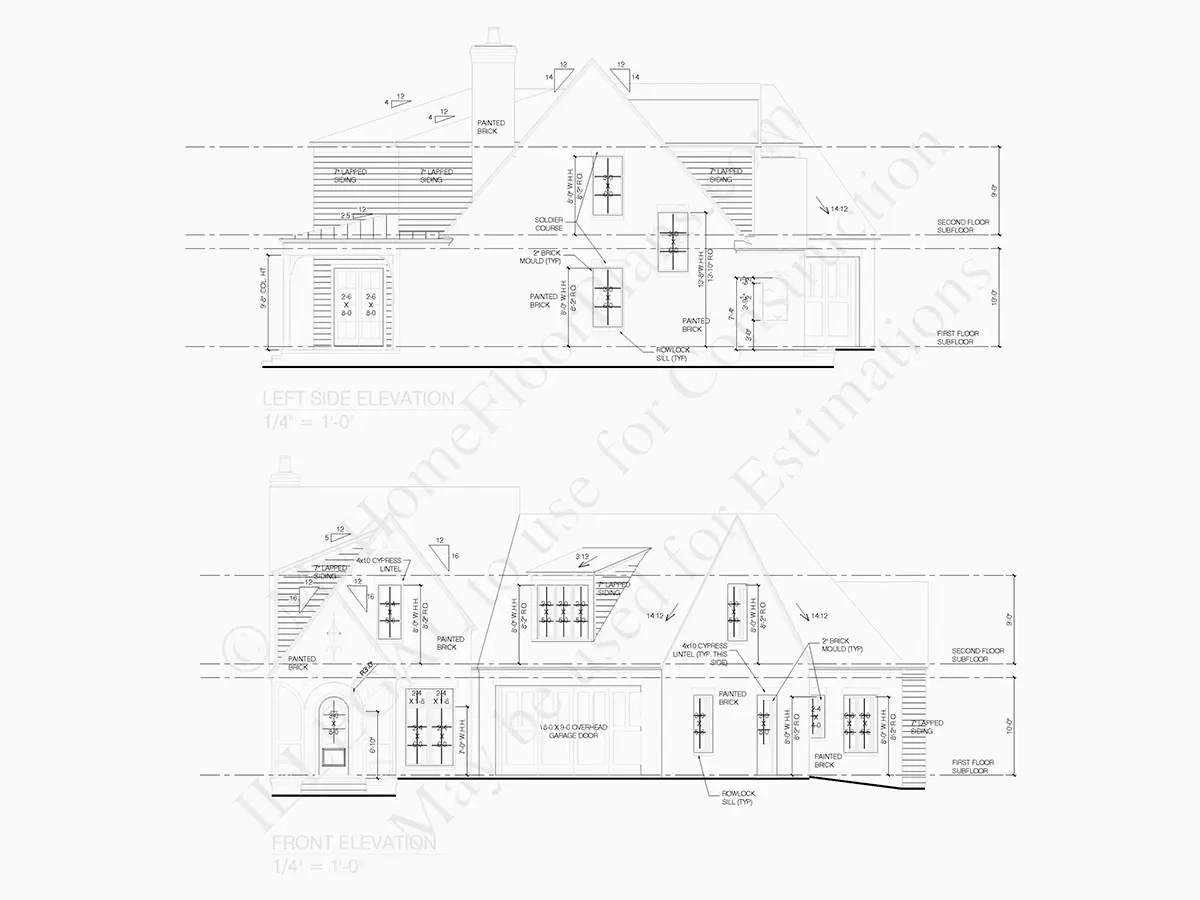 Namo projektas su mansarda 357 m²: 4 Miegamieji, 5 Vonios, Atvira virtuvė, Garažas