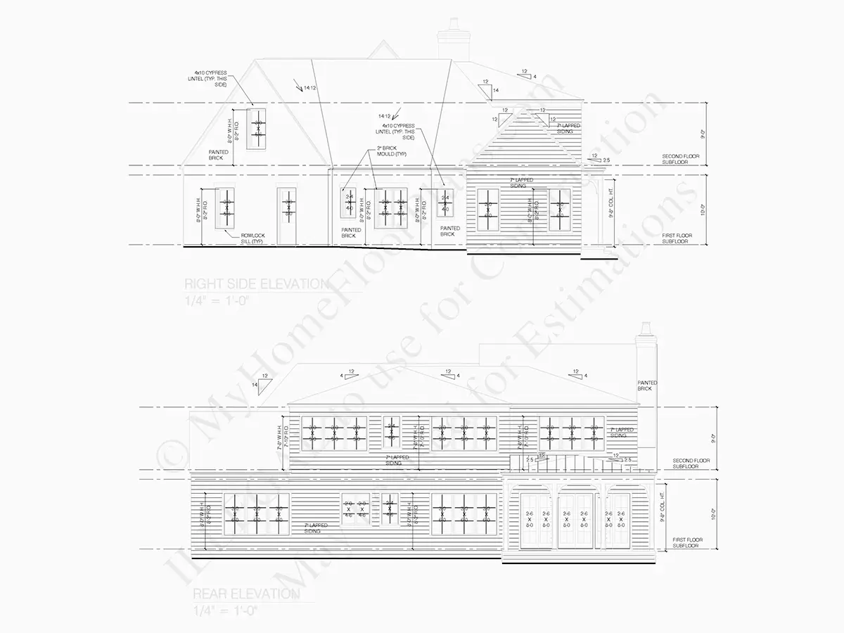 Namo projektas su mansarda 357 m²: 4 Miegamieji, 5 Vonios, Atvira virtuvė, Garažas