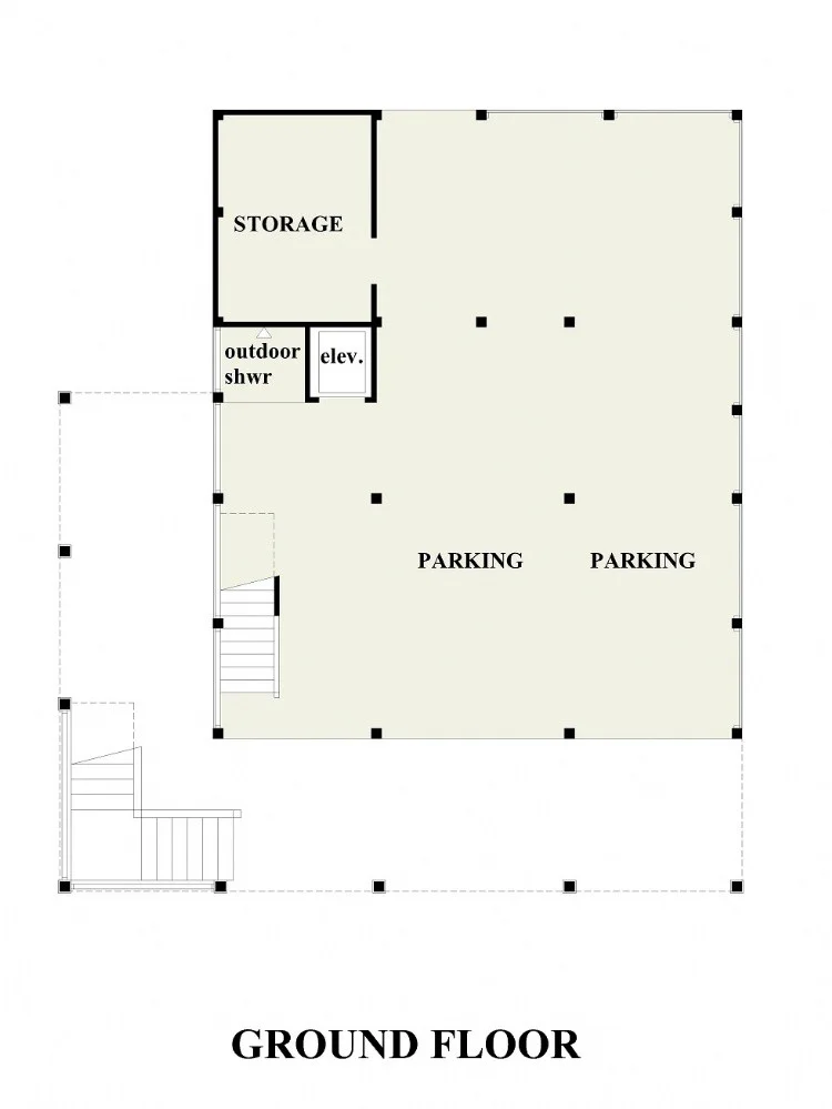 Rūsys 8 – Trijų aukštų namo projektas 190 m²: 3 Miegamieji, 3 Vonios, Atvira virtuvė, Garažas — 43809R