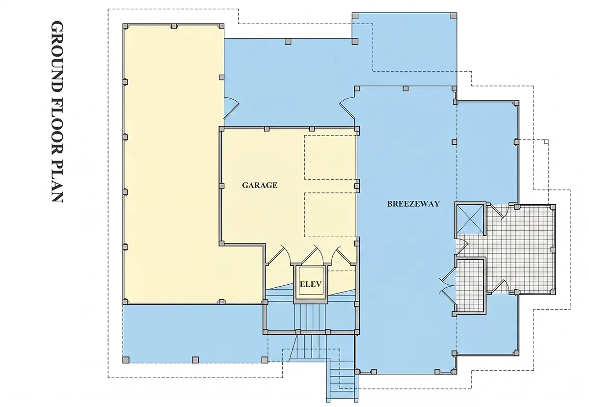 Rūsys 18 – Trijų aukštų namo projektas 301 m²: 4 Miegamieji, 4 Vonios, Atvira virtuvė, Garažas — 87724R