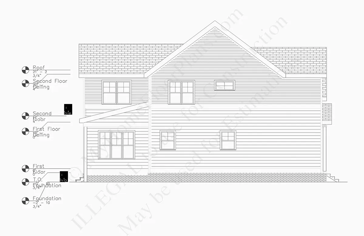 Fasadai 6 – Dviejų aukštų namo projektas 356 m²: 4 Miegamieji, 4 Vonios, Atvira virtuvė, Garažas — 13464R