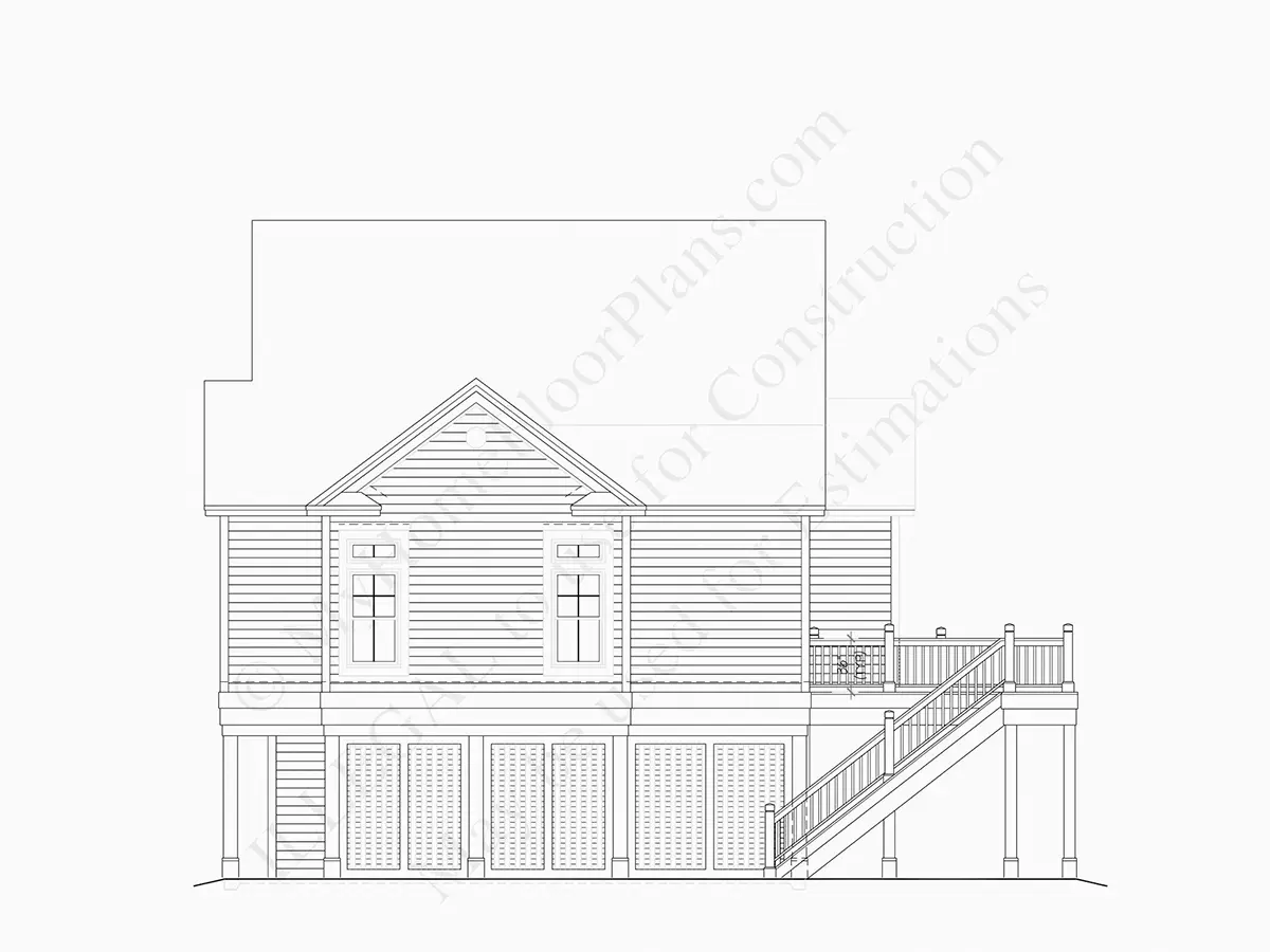 Fasadai 15 – Trijų aukštų namo projektas 204 m²: 3 Miegamieji, 4 Vonios, be Garažo — 44908R