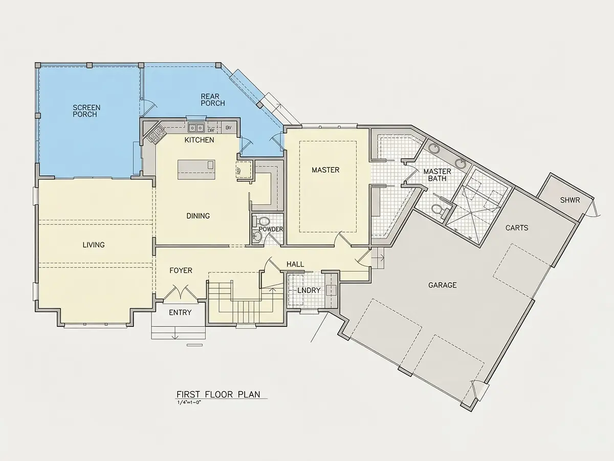 Pirmas Aukštas 8 – Daugiau 377 m²: 3 Miegamieji, 4 Vonios, Garažas — 81823R