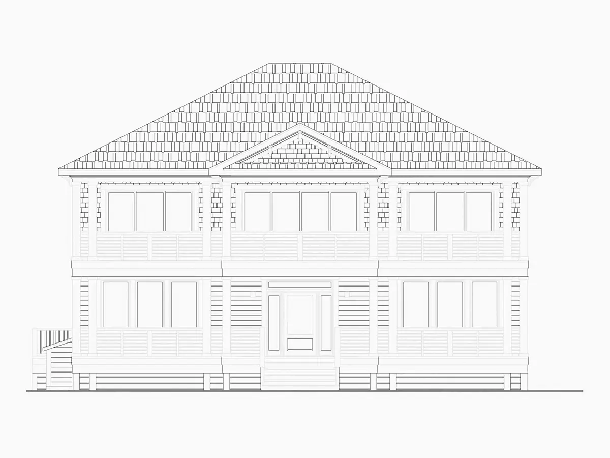 Fasadai 22 – Dviejų aukštų namo projektas 276 m²: 4 Miegamieji, 5 Vonios, Garažas — 10386R