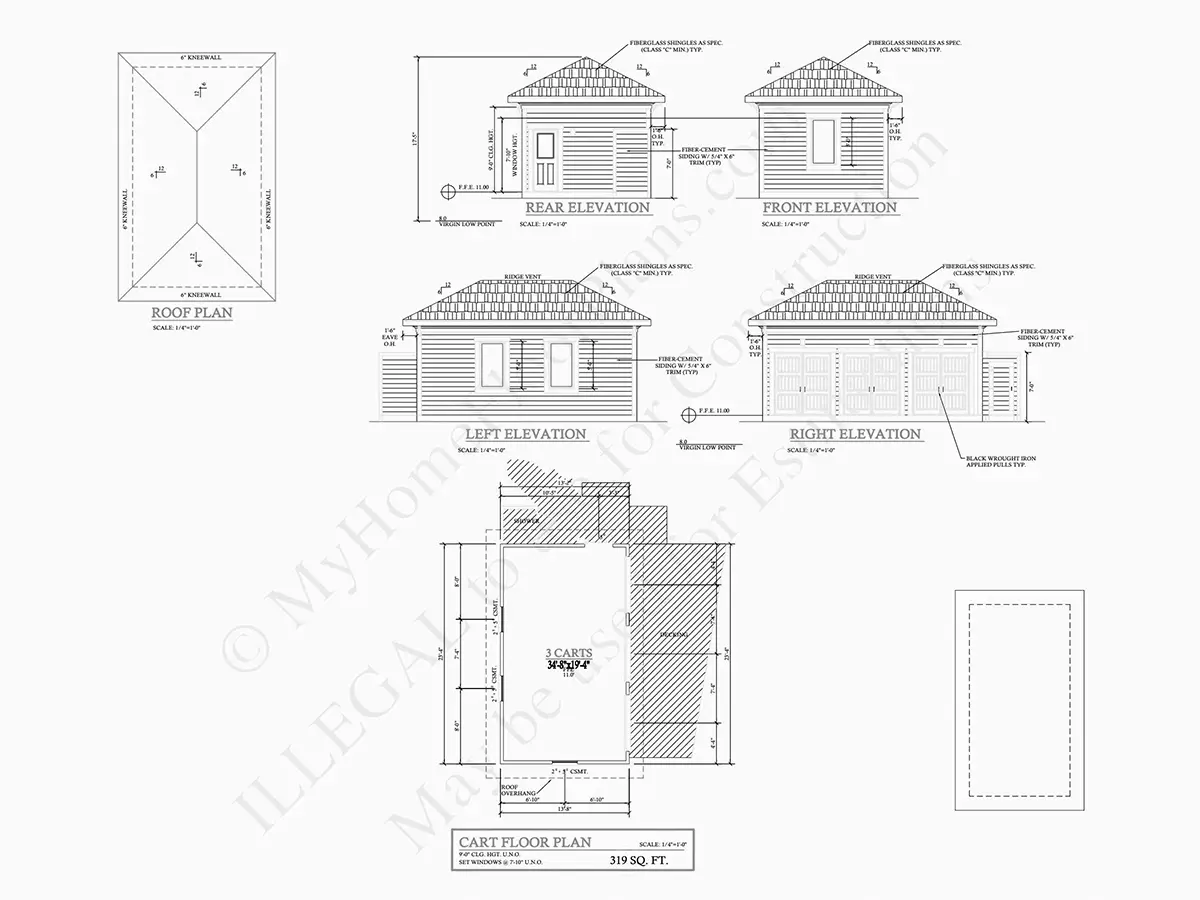 Fasadai 27 – Dviejų aukštų namo projektas 276 m²: 4 Miegamieji, 5 Vonios, Garažas — 10386R