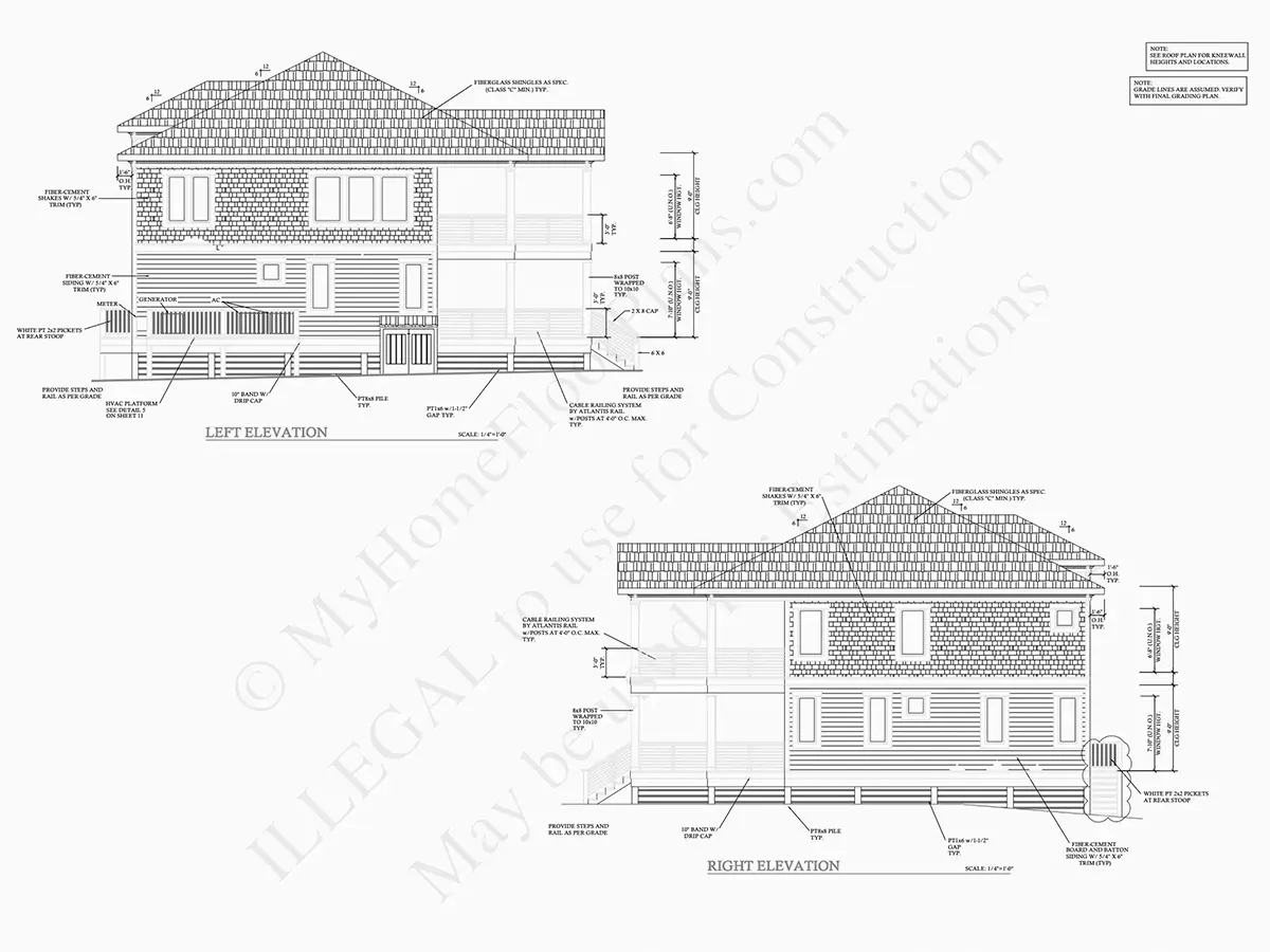 Fasadai 24 – Dviejų aukštų namo projektas 276 m²: 4 Miegamieji, 5 Vonios, Garažas — 10386R