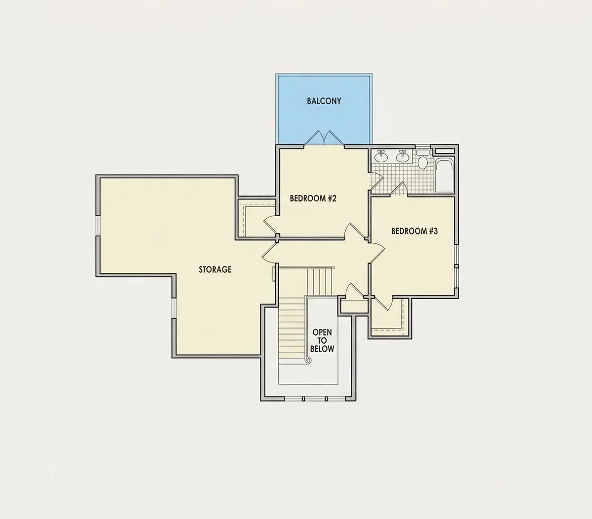 Antras Aukštas 7 – Namo projektas su mansarda 233 m²: 3 Miegamieji, 3 Vonios, Atvira virtuvė, be Garažo — 78316R