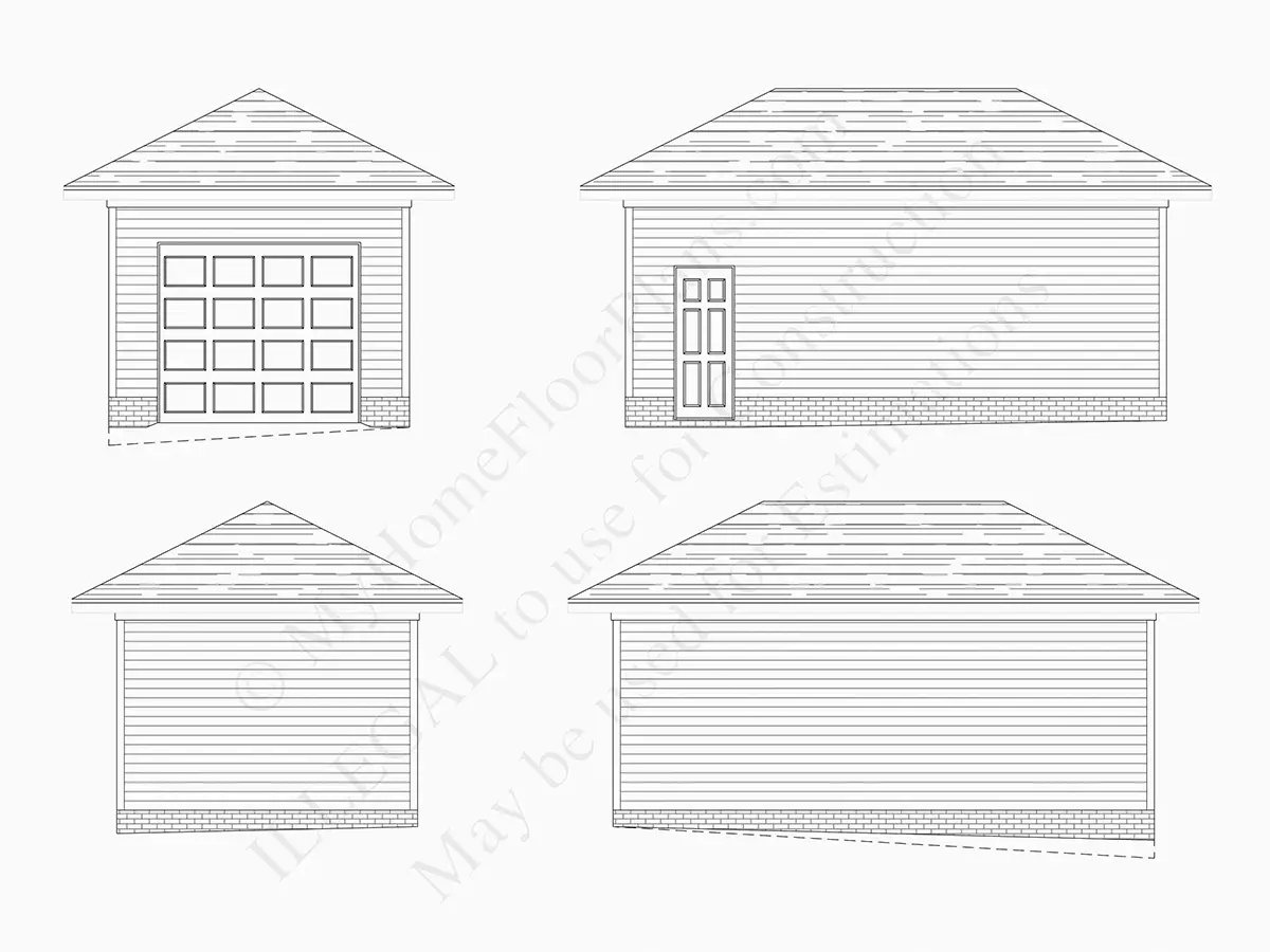 Fasadai 21 – Dviejų aukštų namo projektas 413 m²: 5 Miegamieji, 5 Vonios, Atvira virtuvė, Garažas — 95263R