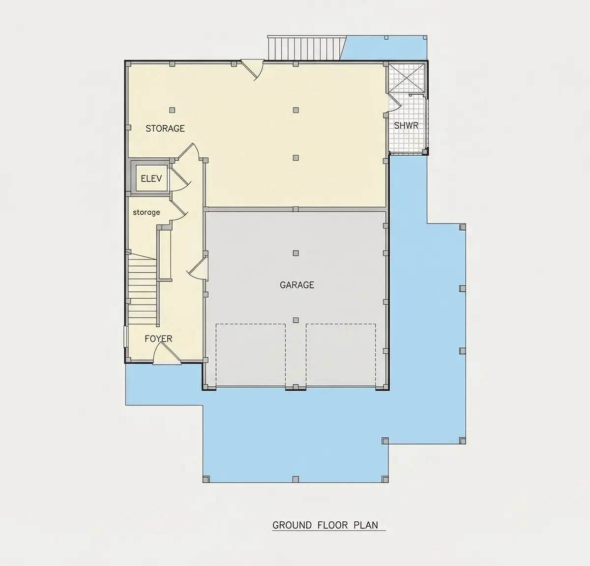 Rūsys 9 – Trijų aukštų namo projektas 308 m²: 4 Miegamieji, 5 Vonios, Atvira virtuvė, Garažas — 90946R