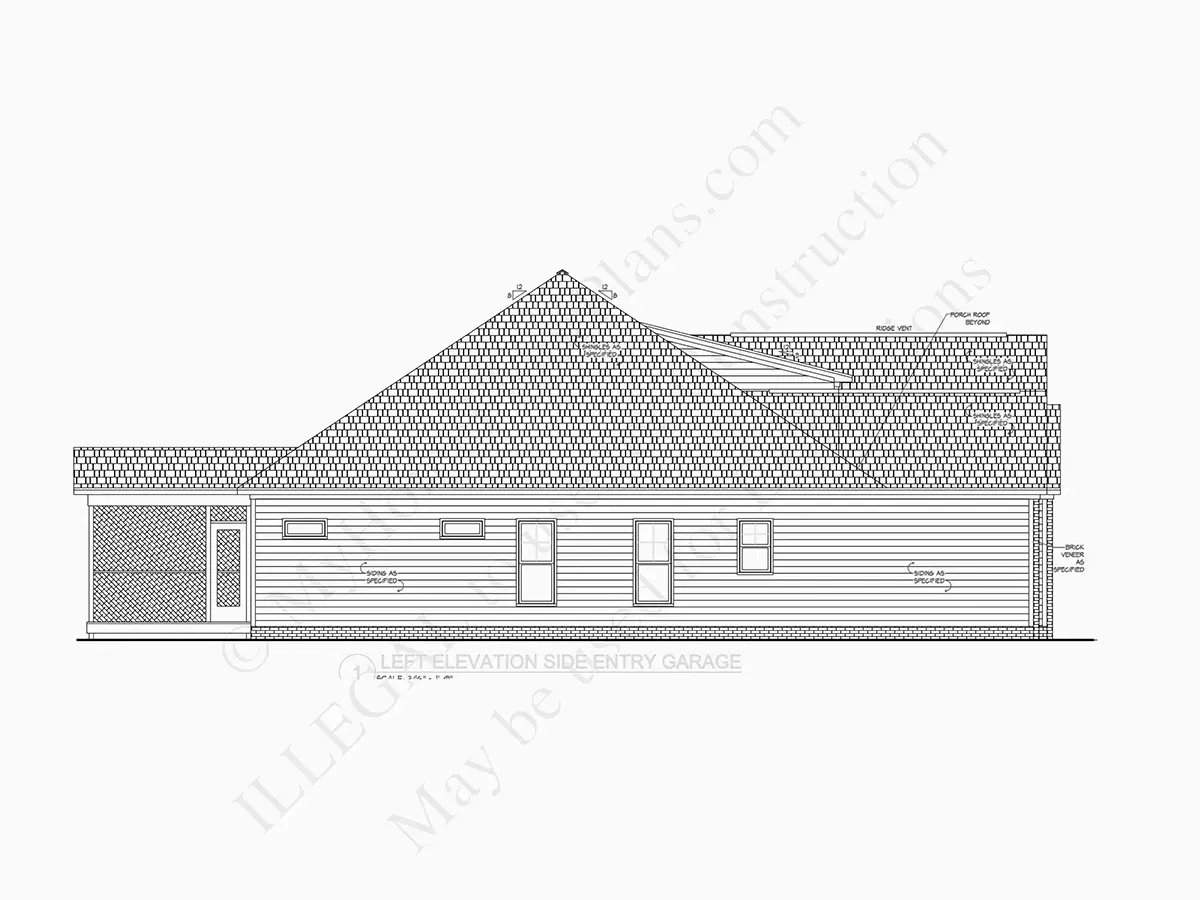 Fasadai 14 – Namo projektas su mansarda 263 m²: 3 Miegamieji, 3 Vonios, Atvira virtuvė, Garažas — 85125R