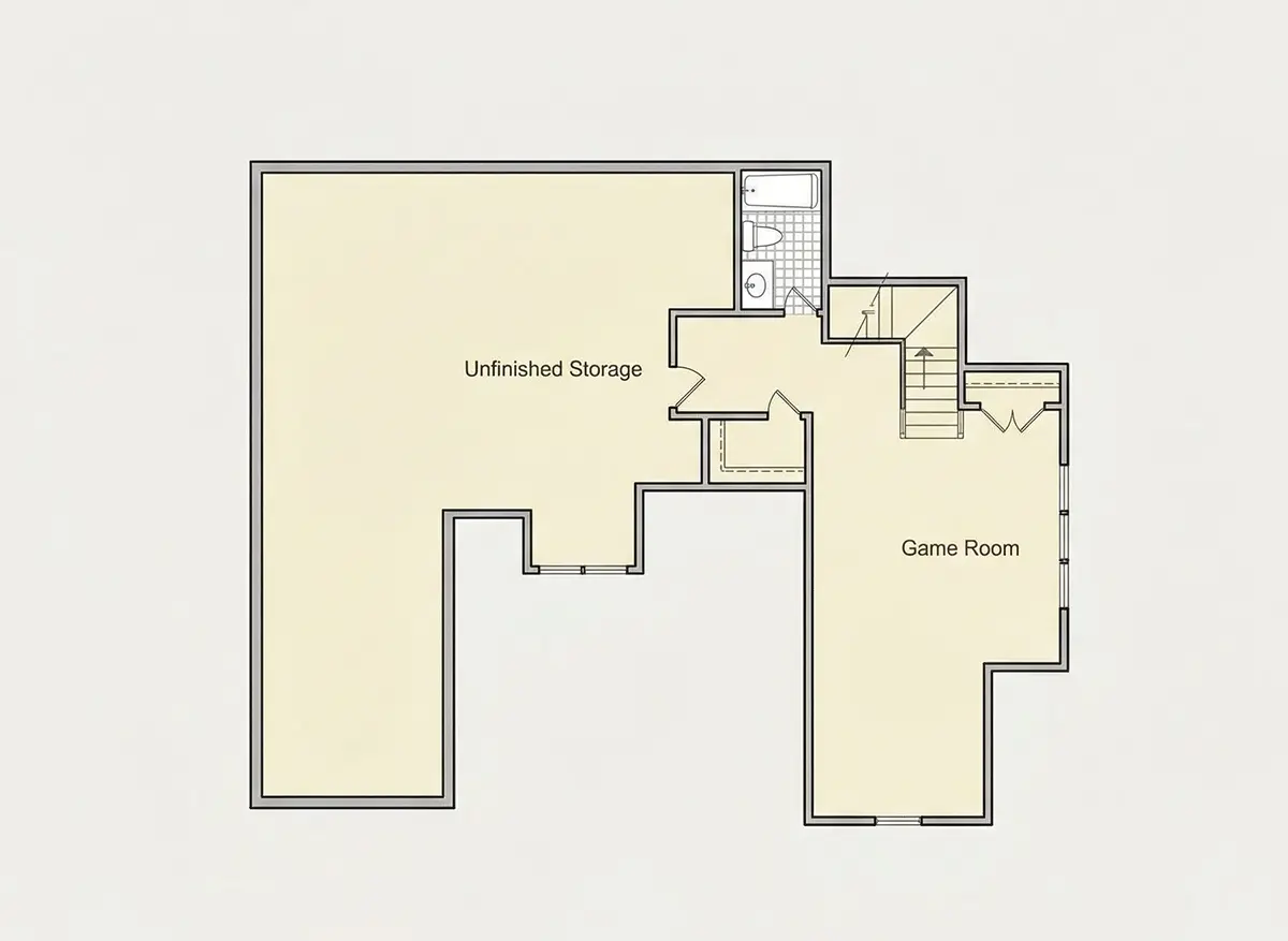 Antras Aukštas 28 – Namo projektas su mansarda 263 m²: 3 Miegamieji, 3 Vonios, Atvira virtuvė, Garažas — 85125R